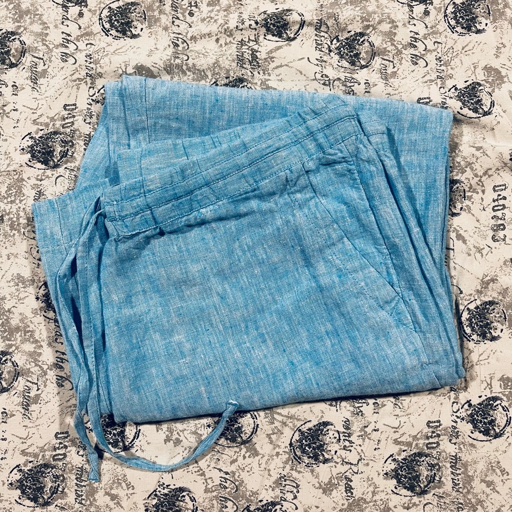 Charter Club Linen Drawstring Pants